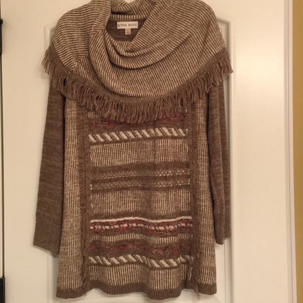 Shawl collar sweater